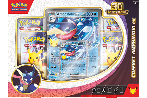 JCC Pokémon : Coffret 30ᵉ Anniversaire – Amphinobi-ex (expédition à partir du 19 septembre )