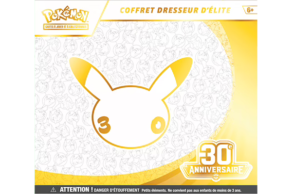 JCC Pokémon : Coffret Dresseur d’élite 30ᵉ Anniversaire (expédition à partir du 19 septembre)