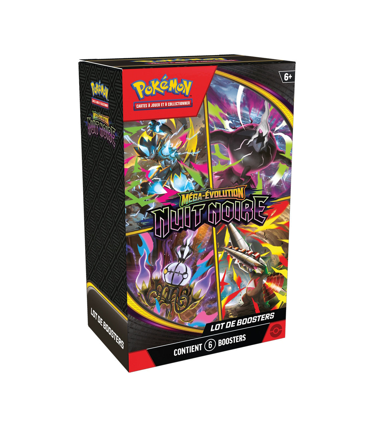 JCC Pokémon : Lot de boosters Méga-Évolution – Nuit Noire